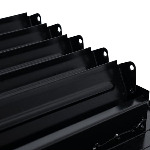 Fits 10x6 Duct Opening Steel Adjustable Air Supply Grille by Handua | Register Vent Cover Grill for Sidewall and Ceiling | Black | Outer Dimensions: 11.75" X 7.75" by Handua - Used condition - Image 8
