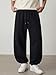 Men's Baggy Sweatpants with Elastic Cuffs, Breathable Casual Loose Joggers with Deep Pockets