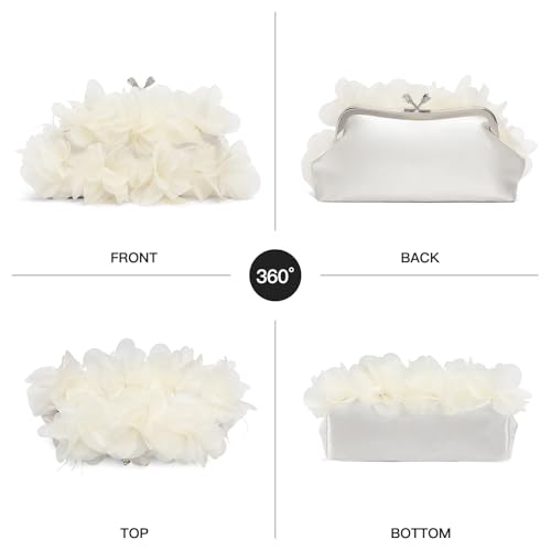 Image of RNIEGA Clutch Purses for Women, Evening Bag with Detachable Chain Ladies Sparkling Party Handbag Wedding Bags