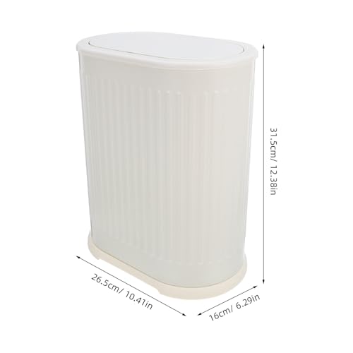 Poubelle à pression design moderne INOOMP en plastique robuste étanche