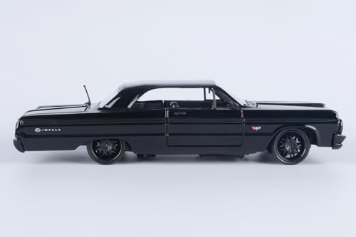 Motor Max 1:24 Chevrolet Impala 1964 Hardtop Negro miniatura 4