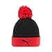 AC Milan Unisex Adult Berretto ESS Official Hat, Black/Red (Pom Pom), One Size, Black/Red (Pom Pom), One Size