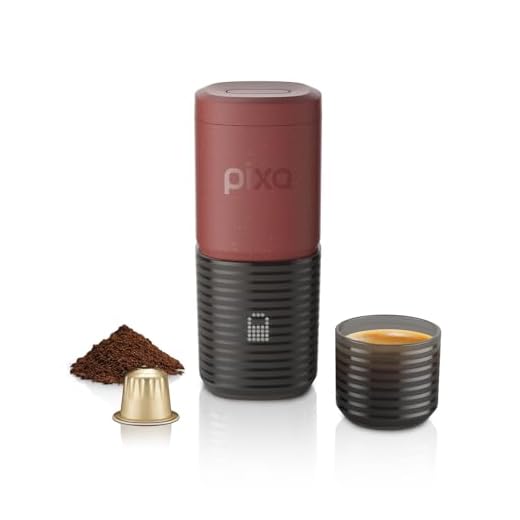 WACACO Pixapresso Espresso Machine Electric & Portable (Tuscan Red)