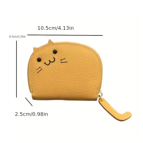 Women's Cat Shaped Wallet Faux Leather Multi-slot Card Holder with ID Window & Coin Pocket2