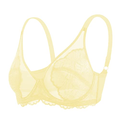 Image of HSIA Minimizer Bras for Women, Full Coverage Lace Bra for Heavy Breasts Unlined Bras with Underwire