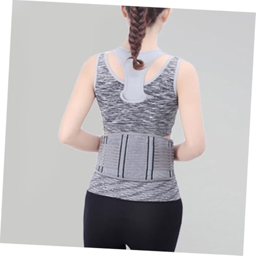 Faja lumbar elástica soporte cintura gris plata miniatura 7