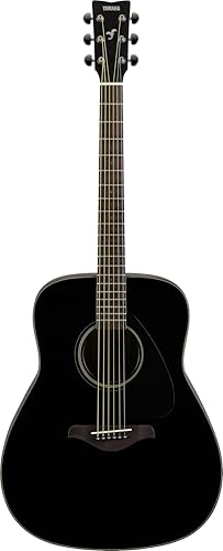 Image of Yamaha FG800J Solid Spruce Top, Traditional Western Gloss Finish Body, 6-String Right-Handed Acoustic Guitar with Rosewood Fingerboard and Bridge (Black)