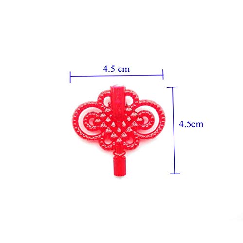 Red Chinese Knot String Lights 16.4Ft 40 Leds, Chinese Wishful Knot Lights Battery Operated For Chinese New Year,Spring Festival,Wedding,Party Decoration,Bring Good Luck,Health And Wealth. #TOP4