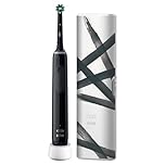 Oral-B Pro 3 Electric Toothbrushes Adults, 1 Toothbrush Head & Travel Case, 3 Modes with Teeth Whitening, 2 Pin UK Plug, Black