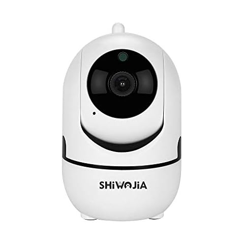 SHIWOJIA WiFi IP Camera, 1080P Wireless Home Security Camera for Baby, Elder, Pet, Camera Monitor with Motion Detection 2-Way Audio Night Vision Pan Tilt Zoom, Cloud Service / SD Card Storage Cover