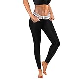 URSEXYLY Women Sauna Sweat Pants Training Leggings Gym Exercise Capri Pants Sweating Body Shaper...