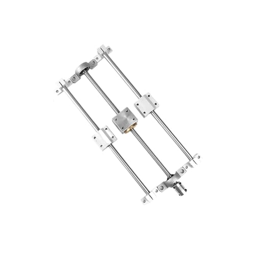 Metal Ball Screw nut T8 Lead Screw Set Lead 1mm 200mm- 600mm 3D Printer Parts KP08 Linear Rail Shaft Linear Bearing Block SC8UU SK8(550mm)