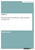  Das Gleichnis vom Sämann - Eine Exegese zu Mk 4,1-9