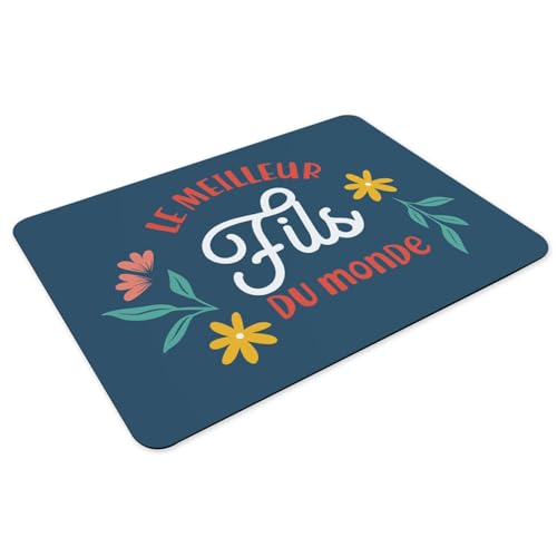 Sets de table dessous en caoutchouc bleu grand format pour famille - 3