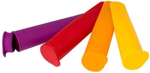 Eddingtons 732010 Squeezies Ice Lolly Mould Set of 4, Silicone, Various