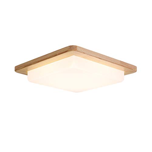 Preisvergleich Produktbild LPZF Holz-deckenleuchte Moderne, LED 12w Erröten-einfassung Deckenleuchte Schlafzimmer Wohnzimmer Kinderzimmer Flur Bar Treppen Balkon-a 32x32x5cm