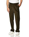 Haggar mens 21 Wale Corduroy Expandable Waist Classic Fit Flat Front Pant21 ?? ???? ??? ? ??21...