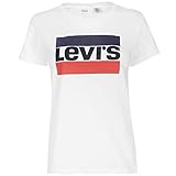 Levi's The Perfect Tee, T-Shirt Donna, Sportswear Logo White, XS