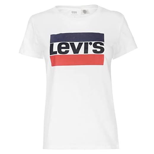 Levi's The Perfect Tee Camiseta, Sportswear Logo White, M Mujer