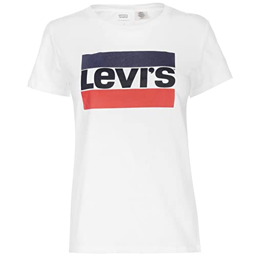 Levi's The Perfect Tee Camiseta, Sportswear Logo White, M Mujer