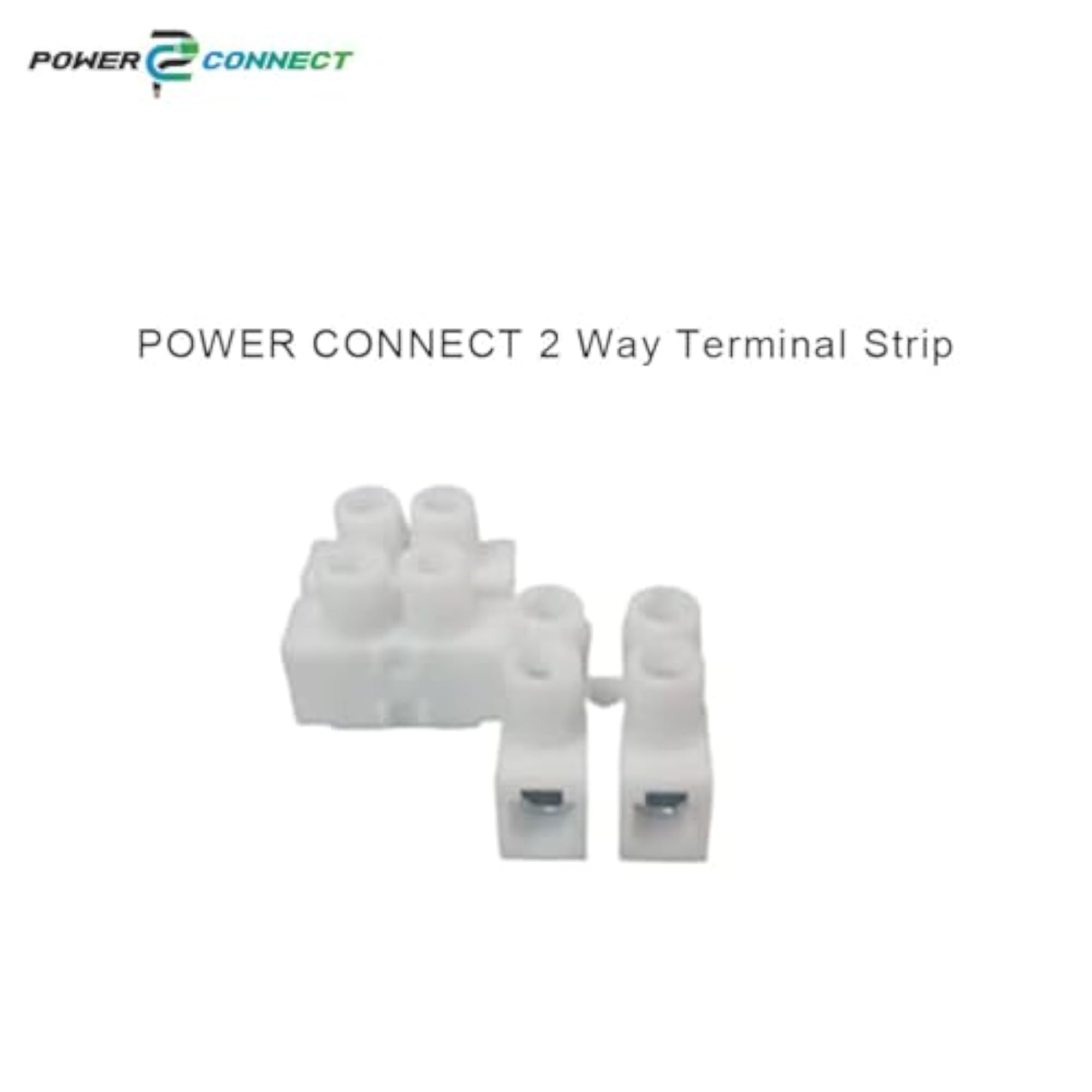 POWER CONNECT 2-Way Terminal Strip, Pack of 20