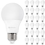 24 Pack A19 LED Light Bulb Daylight 5000K LED Bulbs, 60 Watt Equivalent, Efficient 8.5 Watt, 800 Lumens, E26 Medium Base, Non-Dimmable, ETL/UL Listed
