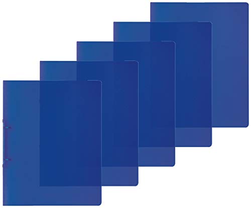 Brunnen Ringordner A4 2 Ringe 16mm extrastark farbig Sortiert (Blau, 5er Pack)