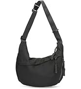 SUIKIHUM Arch Moon Crossbody Bag for Women, Nylon Curved Purse, Lightweight Dumpling Shoulder Sli...