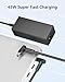 45W Laptop Charger for HP, 19.5V 2.31A Power Supply Adapter Compatible with HP Pavilion x360 11 13 15, Zbook 14u G4 G5 15u 15 G3, Notebook 15, Stream 13 11 14, Blue Tip 4.5x 3.0mm