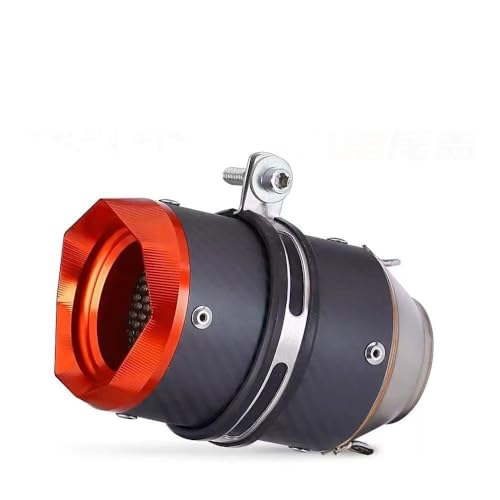 Silencieux d'échappement en fiber de carbone 60mm haute finition pour moto