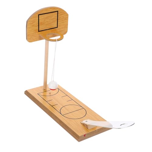 Abaodam Mini Jeu de Basket Bois pour Bureau Panier Basket Garçon Fille Éducatif pour Coordination Main Œil et Motricité Fine Jeu de Bureau et Écologique