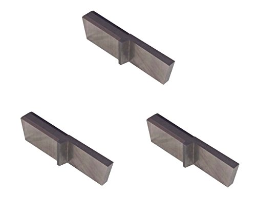 THINBIT 3 Pack LGPT085D2R7R 'L' Series, Uncoated Carbide, Parting Insert for Steel, Cast Iron and Stainless Steel with Interrupted Cuts