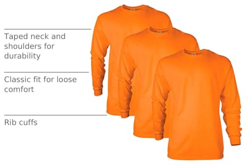Image of Gildan Adult Ultra Cotton Long Sleeve T-Shirt, Style G2400, Multipack