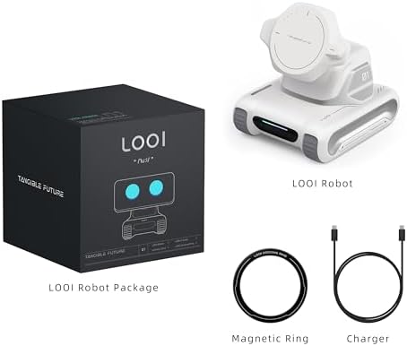 LOOI Robot-Starlight White AI Desktop Companion with Visual Understanding (Objects, People and Scenes), ChatGPT Voice Interaction, Memory, Personality, Gesture and Face Control, 10W - 4
