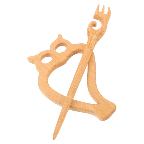 LIGIGWASH Broche à Pull en Bois de Hibou, Broche Animal Mignonne pour Cardigan, Épingle Décorative pour Châle et Tenue Féminine, Accessoire en Bois Poli,...