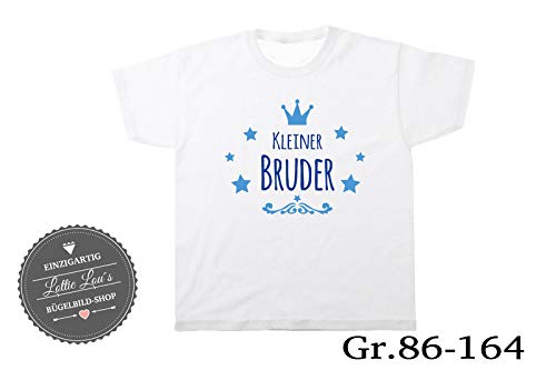 T Shirt Grosse Kleine Schwerster Bruder Krone Crown Herzen In Wunschfarbe Material Name Text Gr 86 164 Amazon De Handmade