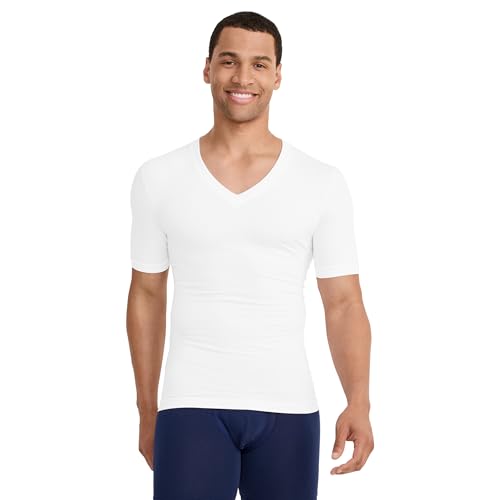 Jockey Men's Undershirt FormFit Cotton Stretch V-Neck Undershirt