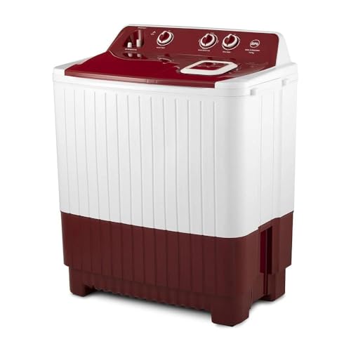 Image of BPL 7 Kg 5 Star Semi-Automatic Top Loading Washing Machine, Maroon Red, BWS-N70EASMD