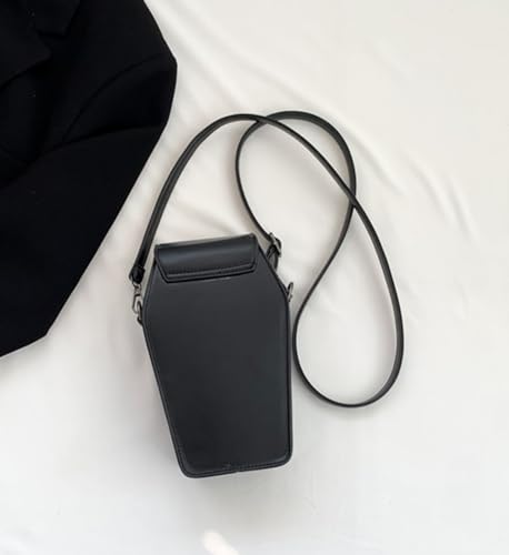 Gothic Purse Coffin Shape Crossbody Bag Mini Punk Small Bag4