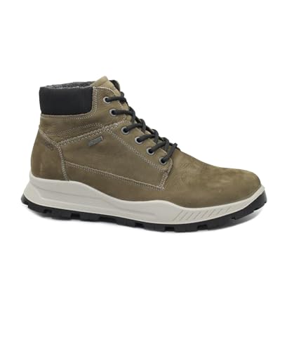 IGI&Co 8629766 Fango Zapatos Hombre Zapatillas Zapatillas Cuero Nubuck Cordones Mid Gore Tex, marrón, 43 EU