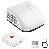 ARSENDA 18K BTU RV Rooftop Air Conditioner with Heat Pump, Quiet RV AC Heater Combo, Non-Ducted 110-120V RV AC Unit, Heating & Cooling for RVs, Campers, Trailers, Fifth Wheels & Food Trucks, White