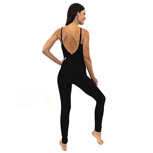 Yoga Bodysuit One Piece Bodysuits Workout Organic Cotton Bra Open Back Jumpsuit For Women Yoga3
