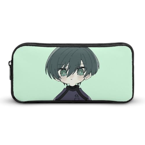 ブルーロック 糸師 凛 人気の筆箱 筆入れ 文具バッグ 筆箱 キャンバス 耐摩耗 文具収納 大容量 小学生 中学生 学習用品 22*12*5cm