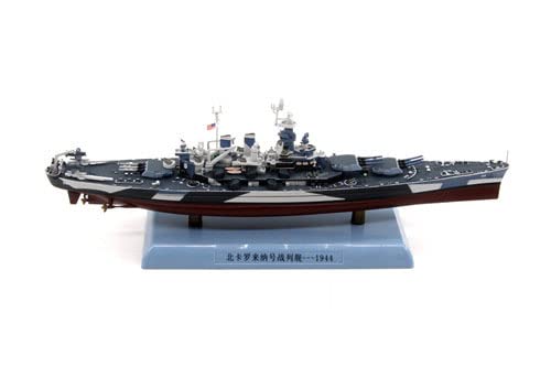 Dd Wwii Uss North Carolina Bb-55 Battleship 1/1000 Diecast Ship Pre-Builded Model #TOP2