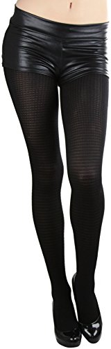 Image of ToBeInStyle Women's Argyle Checkered Diamond Rhombus Net Opaque Sheer Tights Pantyhose