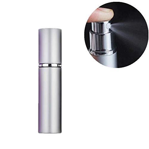 Preisvergleich Produktbild KANKOO Mini Parfümzerstäuber Zerstäuber Parfüm-Reiseflasche Parfüm Sprühflasche Zerstäuber Feinnebel Mehrwegflasche Parfüm-Dekanter Silver