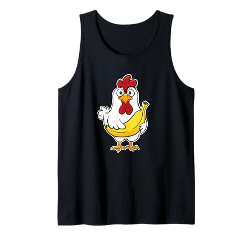 Plátano de Pollo sorprendido Camiseta sin Mangas