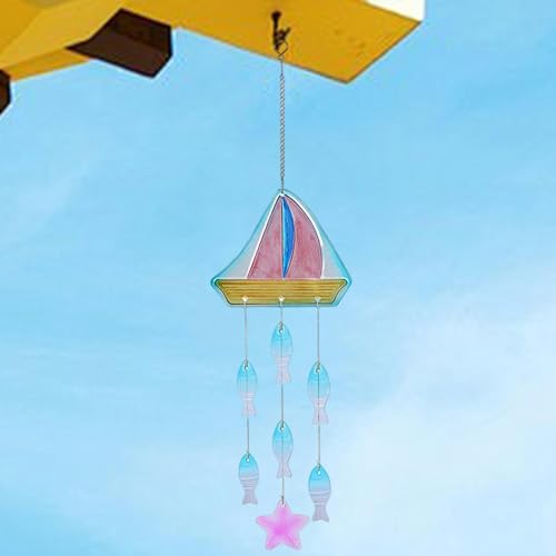 Campanas de viento de cristal artístico para interior y salones de diseño 3