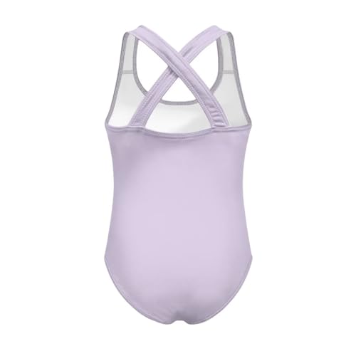 Image of Girls One Piece Swimsuit Axolotl Cross Back Straps Bathing Suit Lightweight Quick Dry Gymnastics Leotard