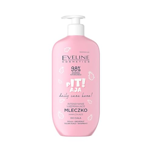 Eveline Cosmetics Daily Care Hero - Loción corporal reafirmante e hidratante con fruta de dragón, ácidos omega, pomelo y aceite de kukui - 98% ingredientes naturales, vegano - 350 ml
